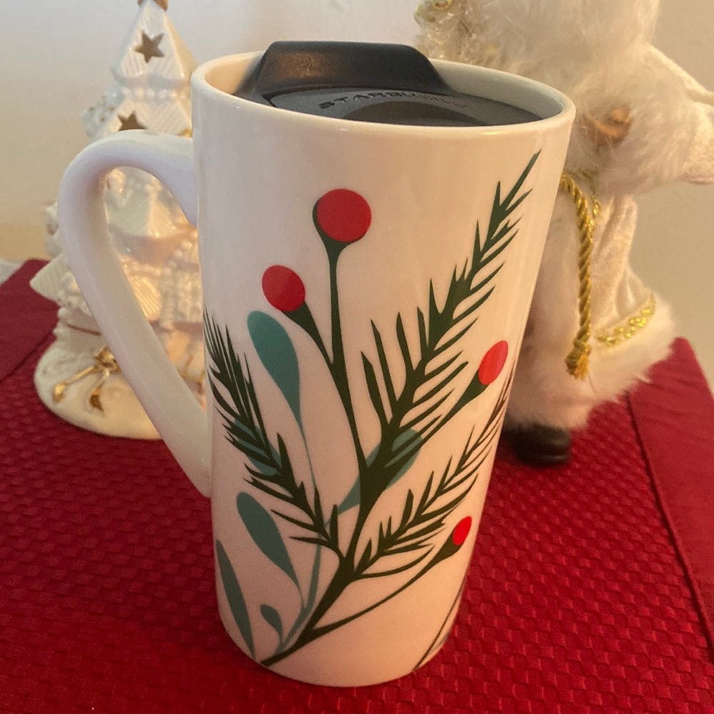 Starbucks Vintage 2020-14oz with Starbucks Mug Cap for travel Excellent